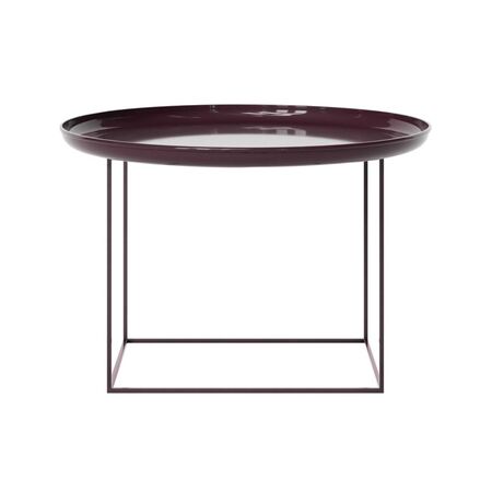 Norr11 Duke Table Lacquered Maroon, Ø: 70 cm