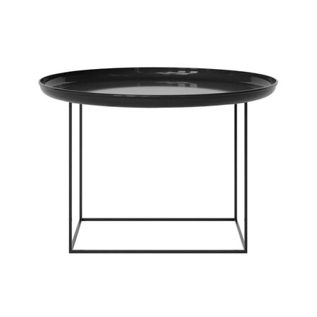 Norr11 Duke Table Lacquered Obsidian Black, Ø: 70 cm