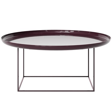 Norr11 Duke Table Lacquered Maroon, Ø: 90 cm