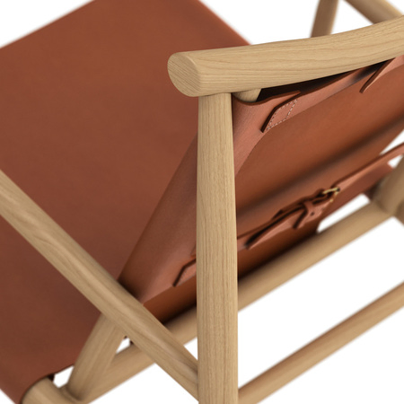 Lounge-Sessel Samurai mit Leder von Norr11