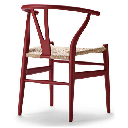 Carl Hansen & Søn Stuhl CH24 'Wishbone'  Buche soft red