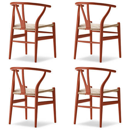 Carl Hansen & Søn Stuhl CH24 'Wishbone'  Buche Soft Terracotta