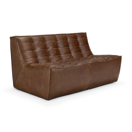 Ethnicraft N701 Modulsofa 2-Sitzer 2-Sitzer / B: 140 cm, Chestnut