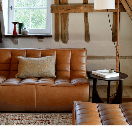 Ethnicraft N701 Modulsofa 2 Sitzer Old Saddle Leather