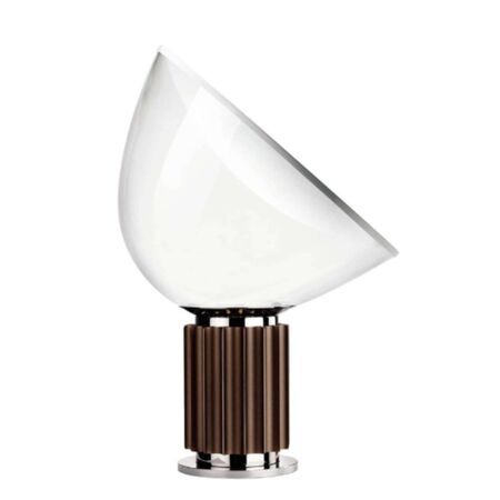 Flos Taccia Tischleuchte Bronze, Ø: 14.2 cm, Glas