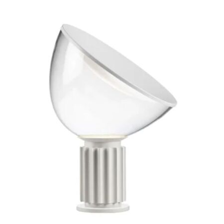 Flos Taccia Tischleuchte Matt Weiss, Ø: 14.2 cm, Glas