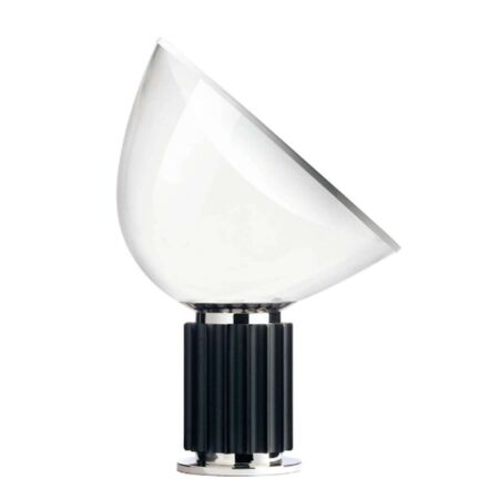 Flos Taccia Tischleuchte Schwarz, Ø: 14.2 cm, Glas