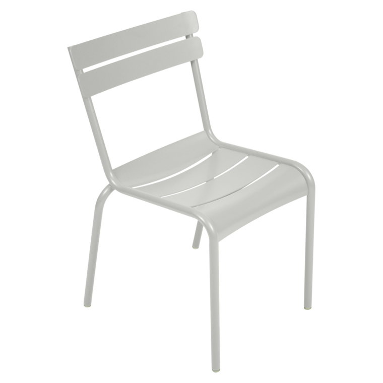 Fermob Luxembourg Stuhl Metallgrau / Silber 38 Stuhl ohne Armlehnen