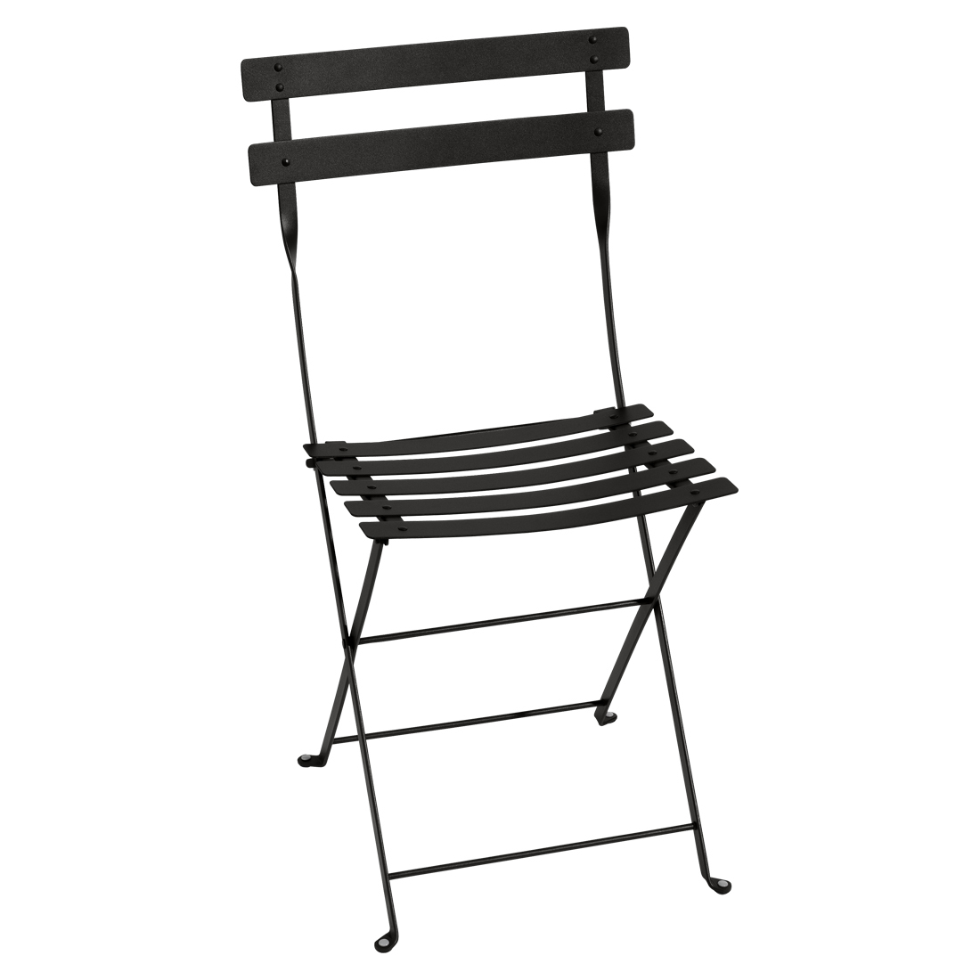 Fermob Bistro Stuhl Lakritze / Schwarz 42 Metallstuhl