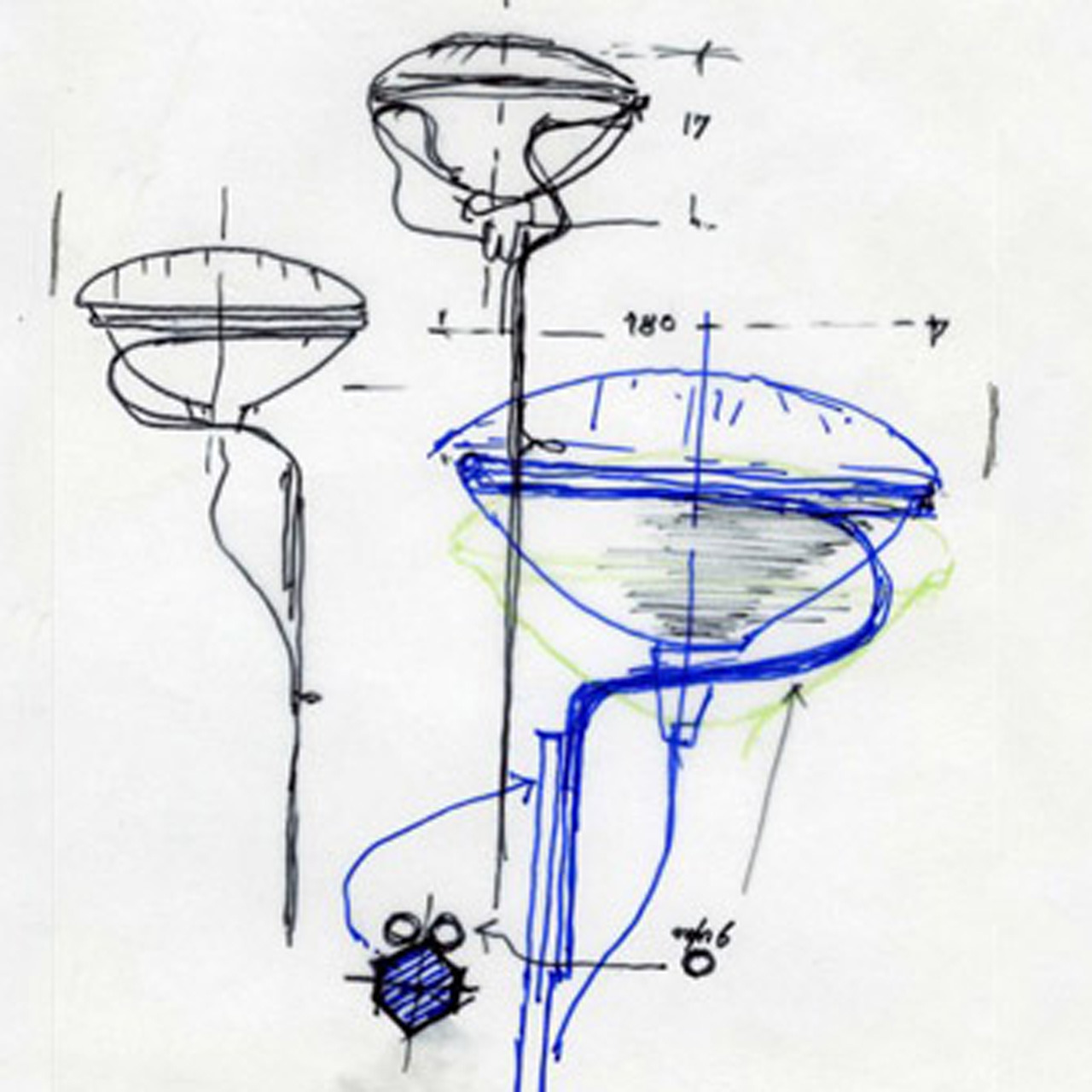 Stehleuchte Toio von 'Flos'