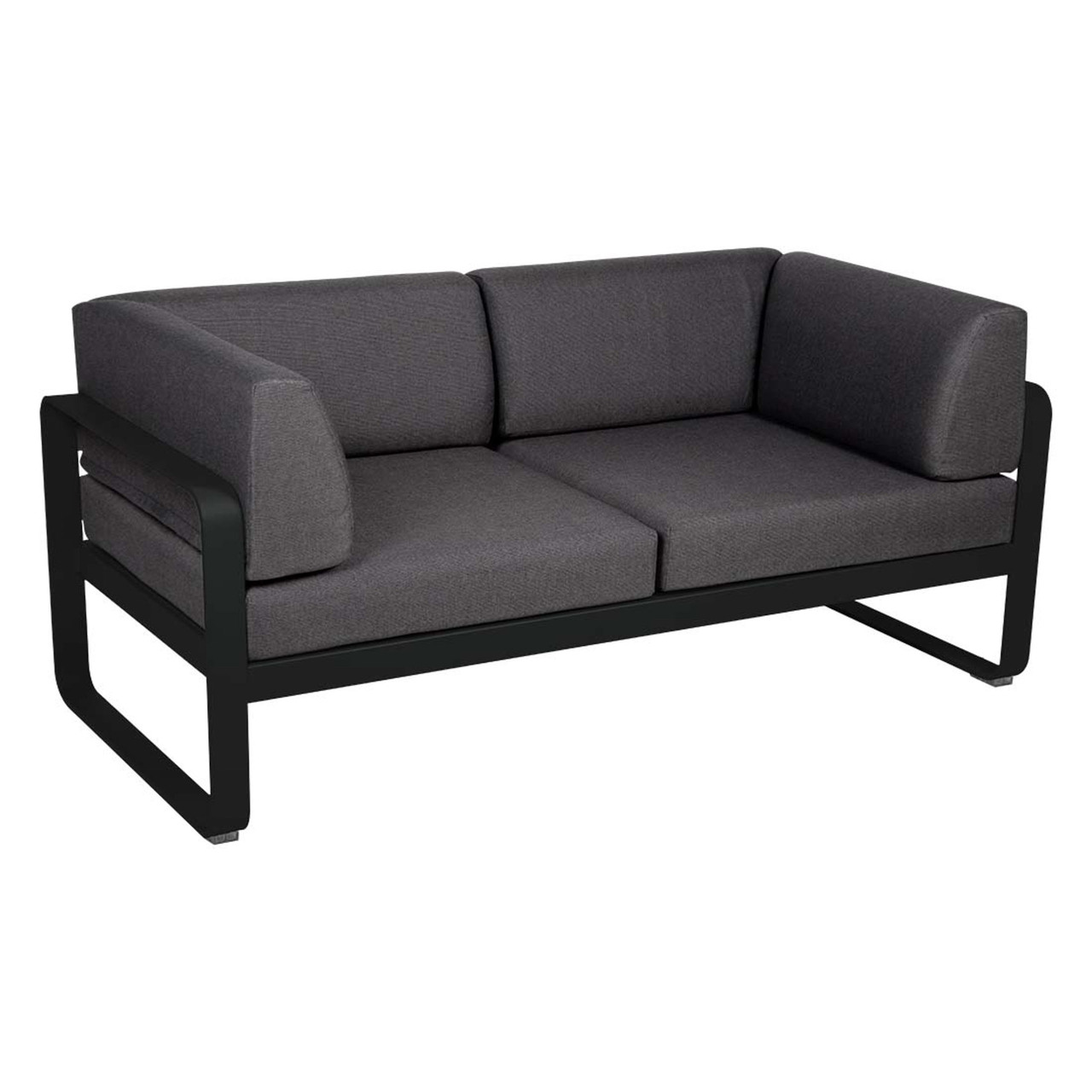 Fermob 2-Sitzer Club-Sofa 'Bellevie'  Anthrazit 47,  Graphitgrau A3
