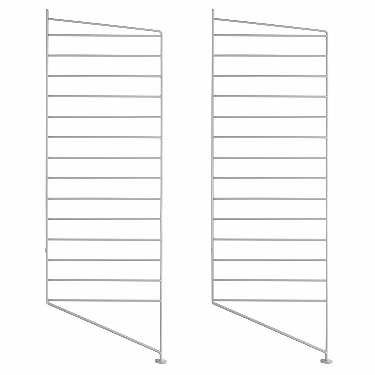 String Furniture Floor Panels / Pack 2 Grau, H: 85 cm, T: 30 cm