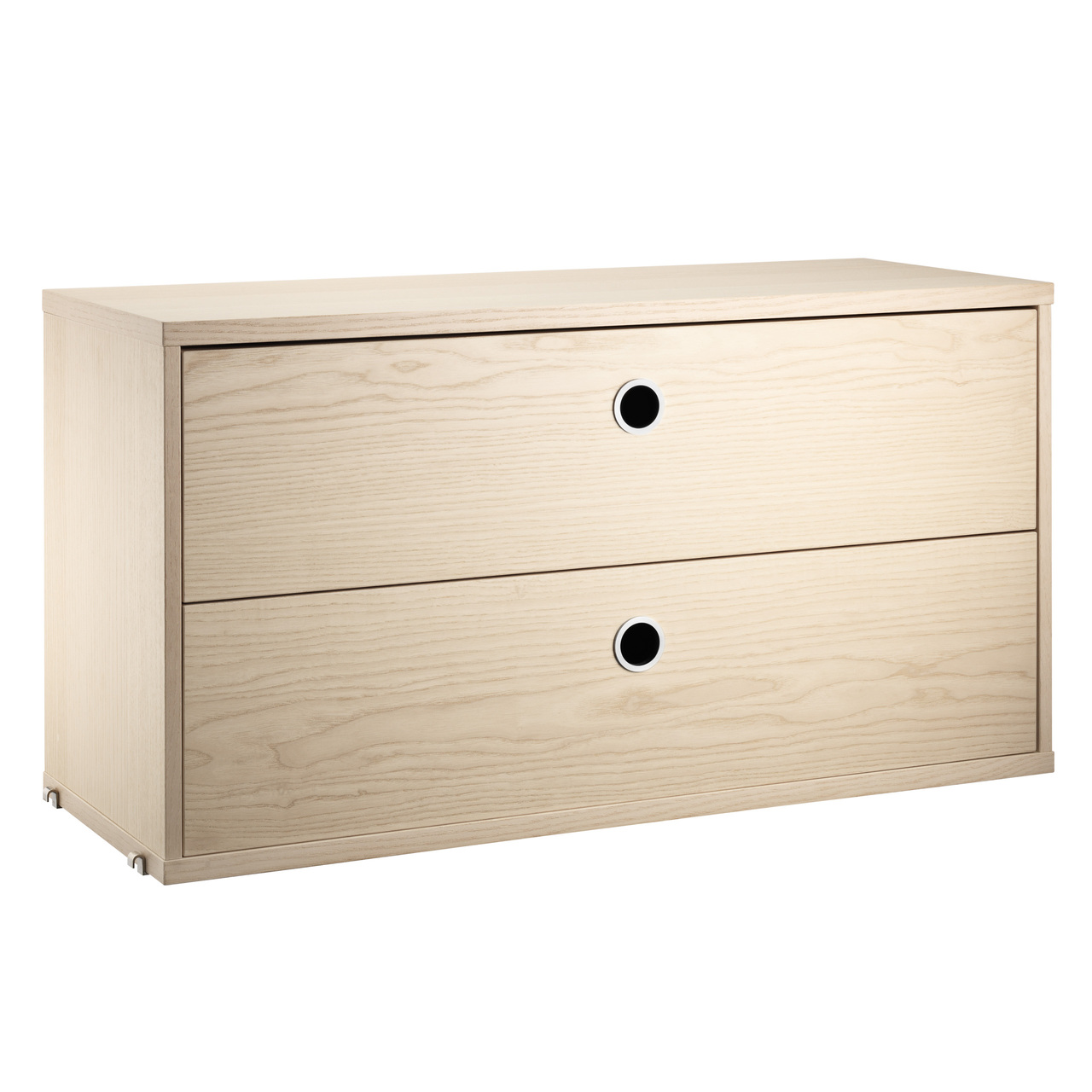 String Furniture Cabinet with Drawers Esche, B: 78 cm, T: 30 cm