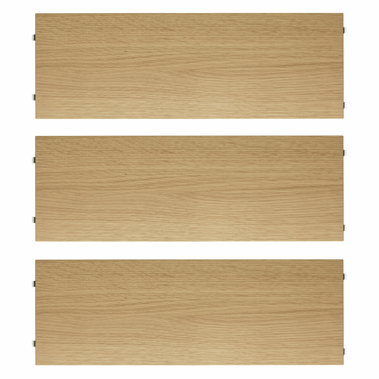 String Furniture Shelves / Pack 3 Eiche, B: 58 cm, T: 30 cm