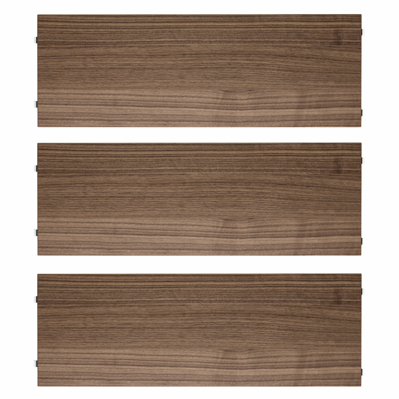 String Furniture Shelves / Pack 3 Nussbaum, B: 58 cm, T: 30 cm