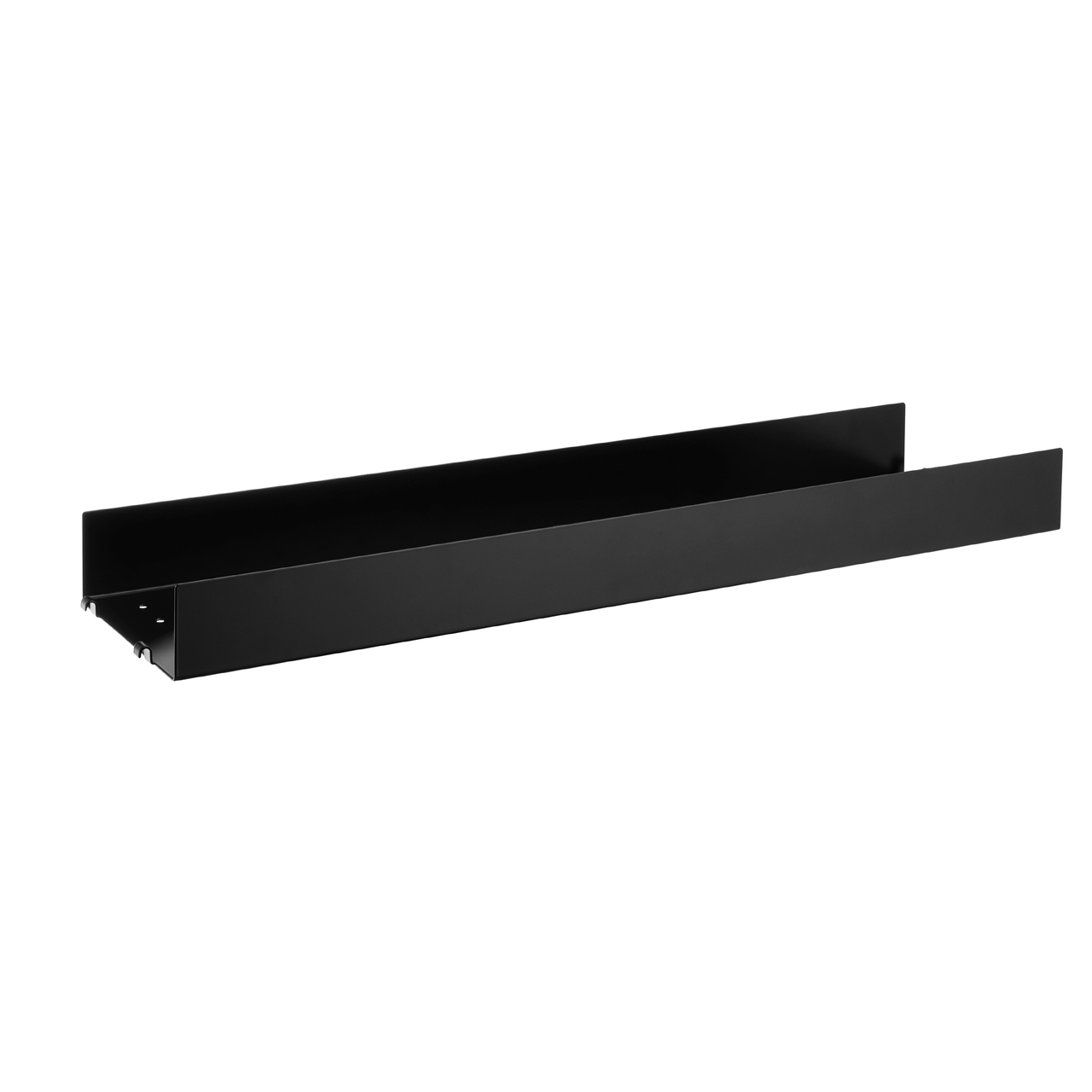 String Furniture Metal Shelf with High Edge Schwarz, B: 78 cm, T: 20 cm