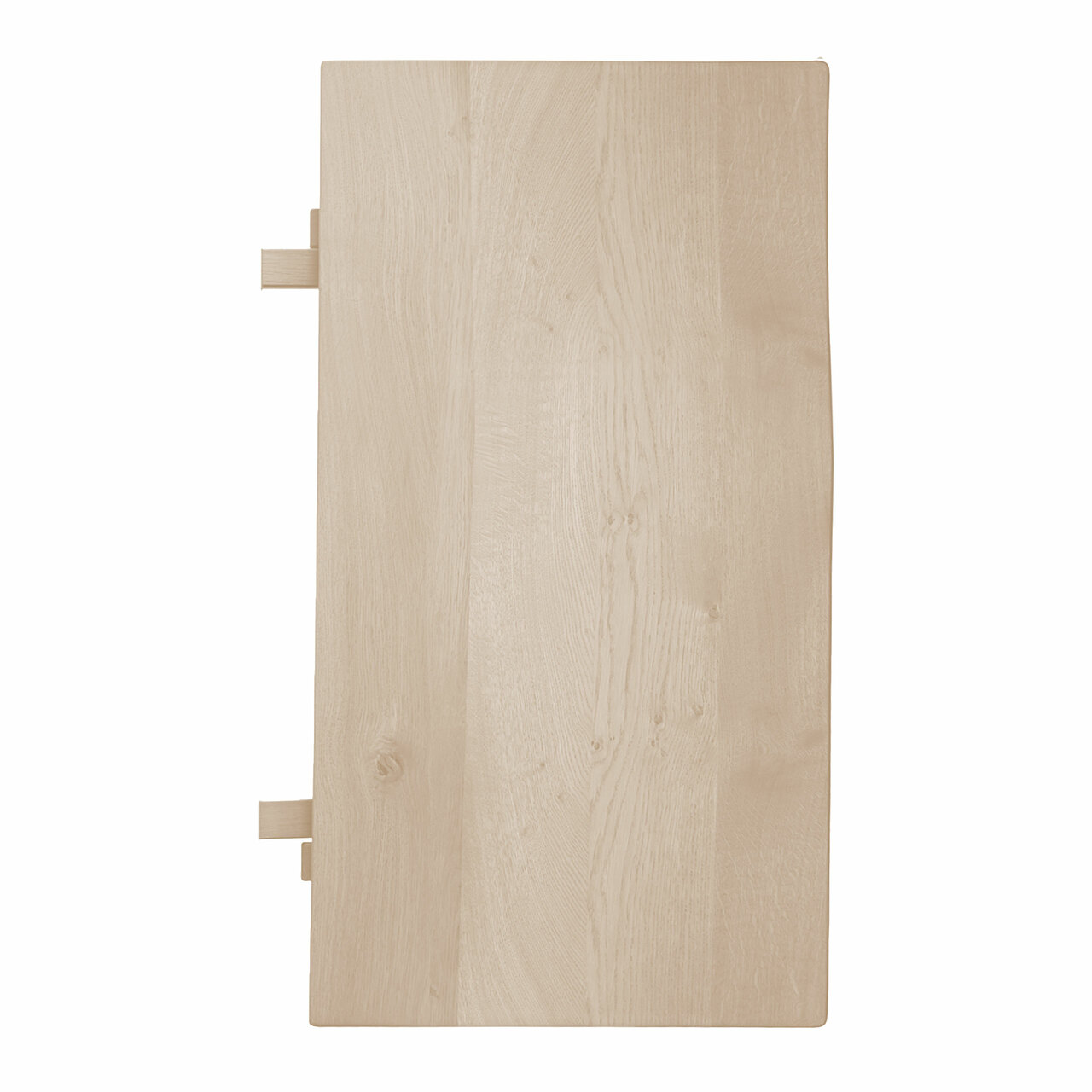 dk3 Erweiterungsplatte Tisch Corduroy rund Eiche weiss geölt	, B: 120 cm / L: 50 cm 