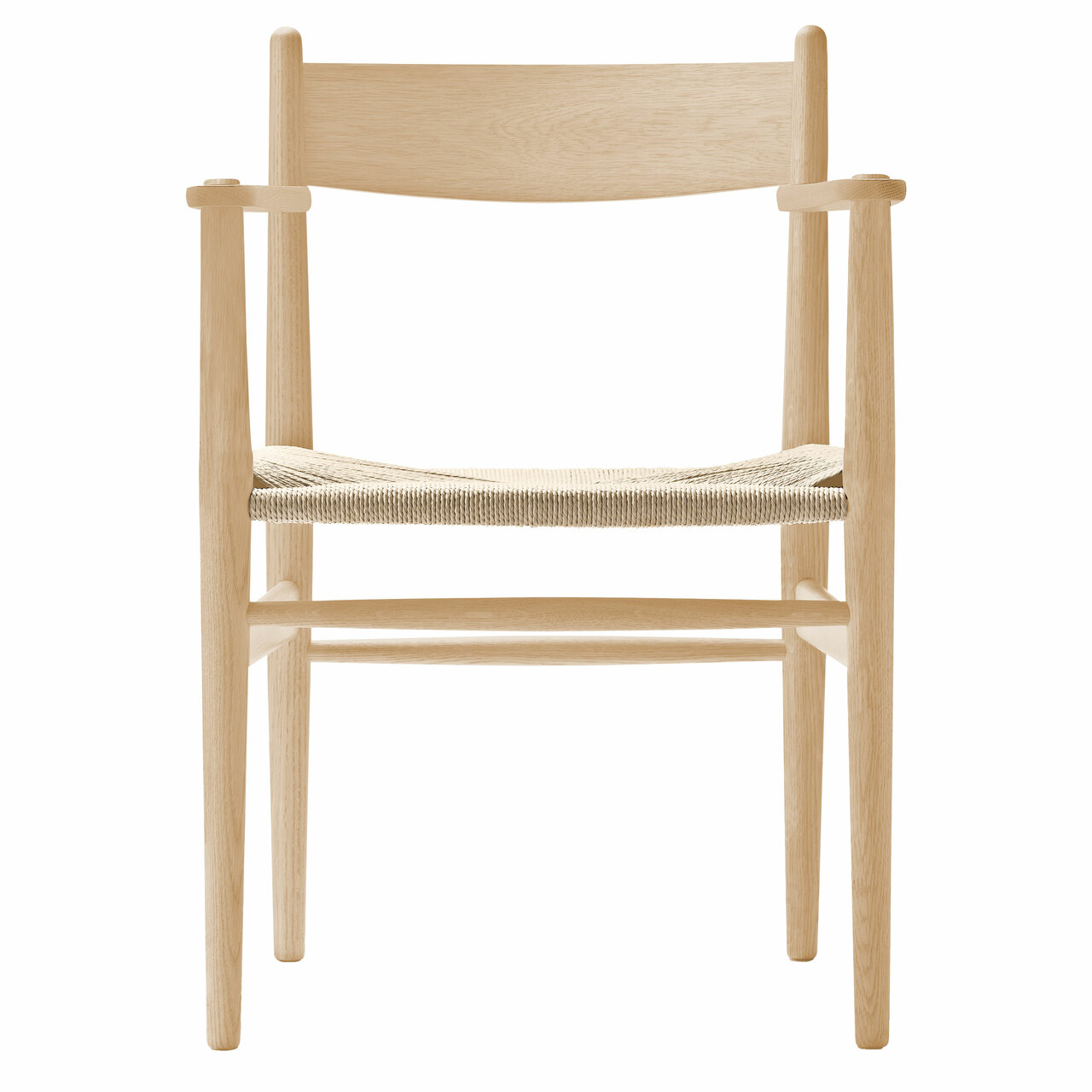 Carl Hansen & Søn Stuhl 'CH37' Buche geseift, Papierkordel Natur