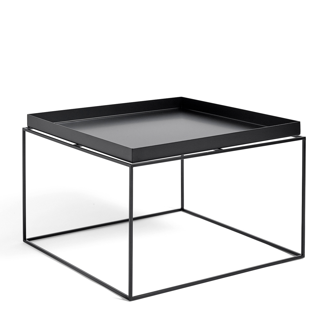Hay Tray Table Schwarz , B: 60 cm / T: 60 cm / H: 39 cm 