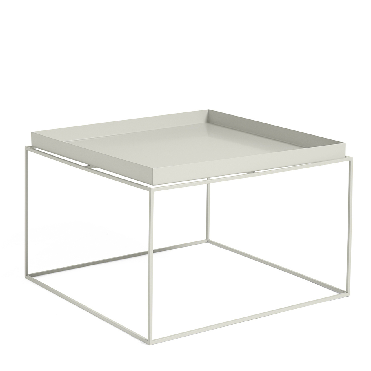 Hay Tray Table Warmgrau, B: 60 cm / T: 60 cm / H: 39 cm 
