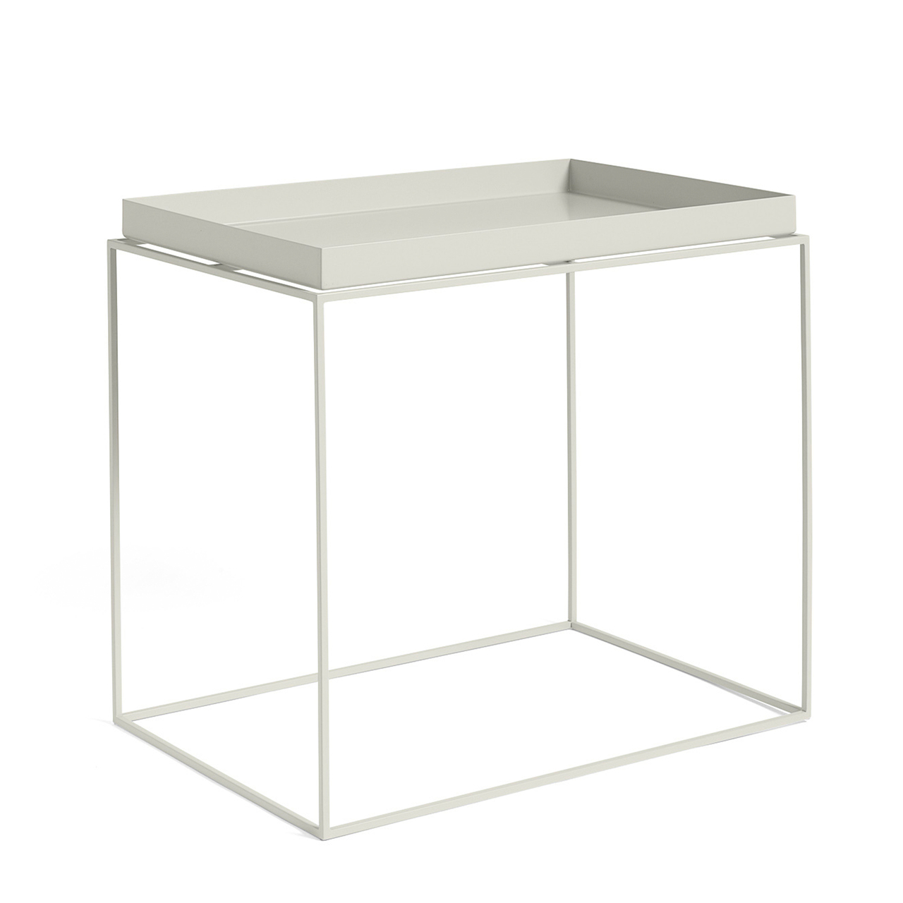 Hay Tray Table Warmgrau, B: 60 cm / T: 40 cm / H: 54 cm 
