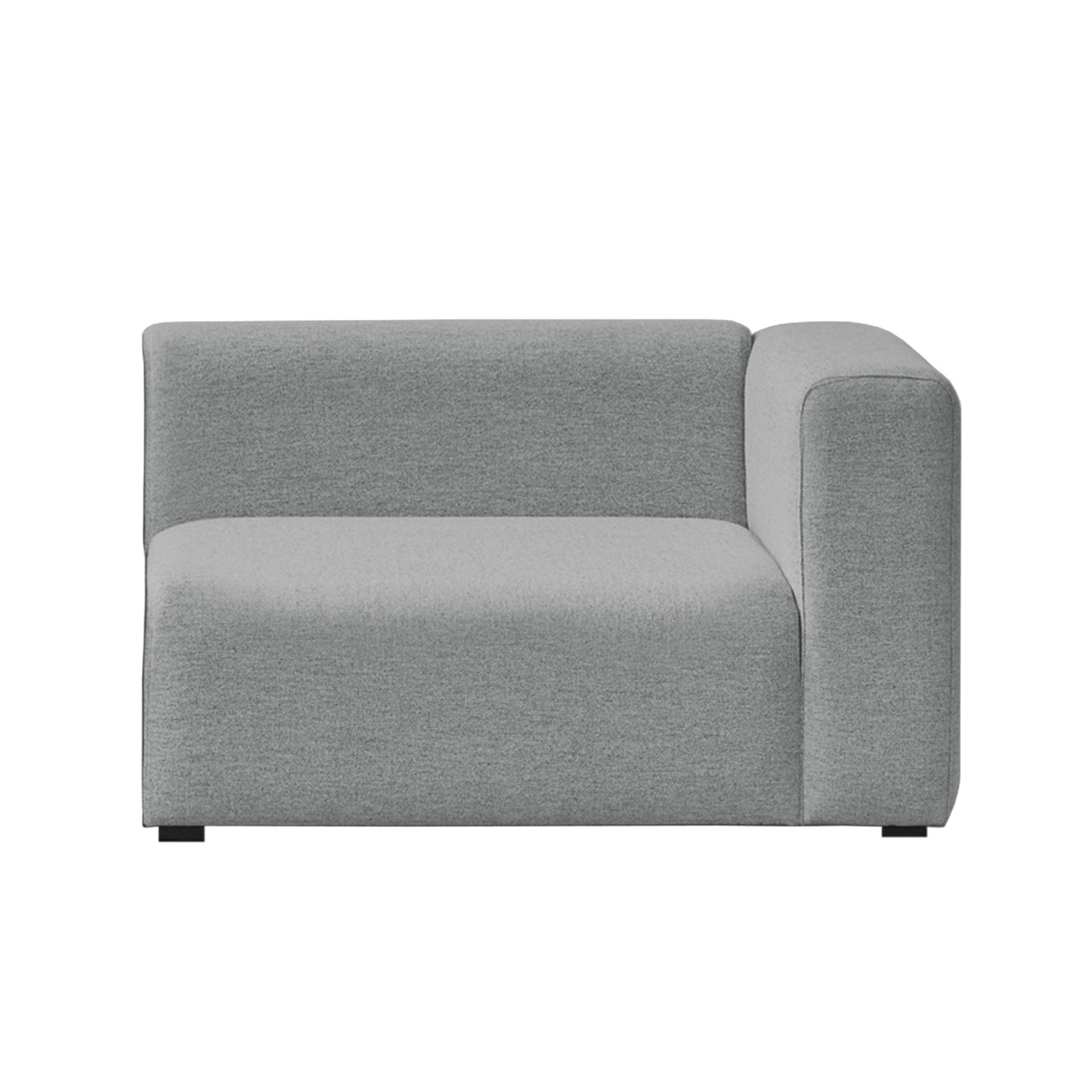 Hay Living Mags Soft End Module with right armrest B: 102 cm , Armlehne klassisch hoch, Telegrau 1 116 - Hallingdal