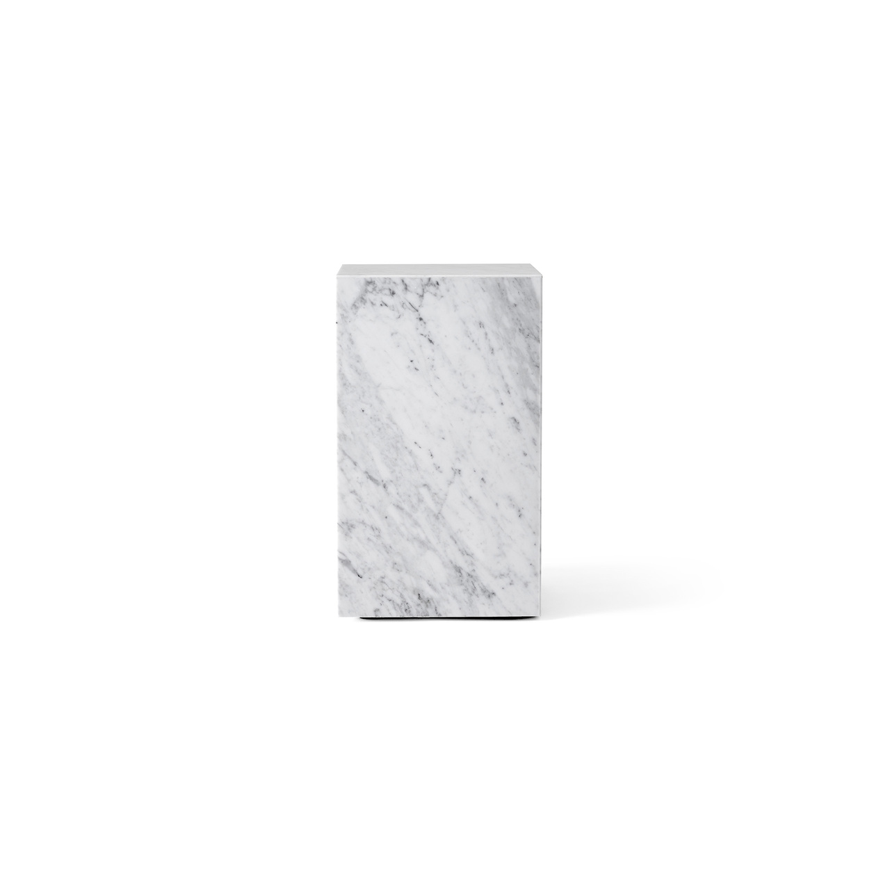 Menu Furniture Plinth Pedestal White Carrara Marmor, H: 51 cm 