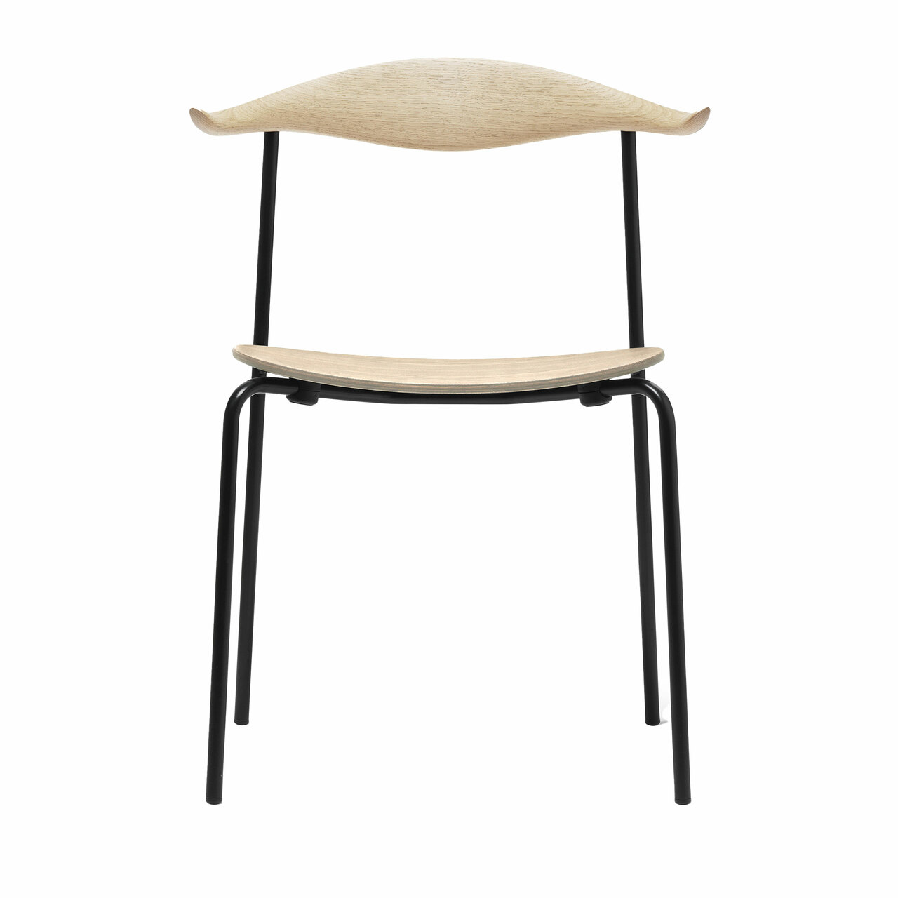 Carl Hansen & Søn Stuhl 'CH88T Buche geseift, Schwarz pulverbeschichtet