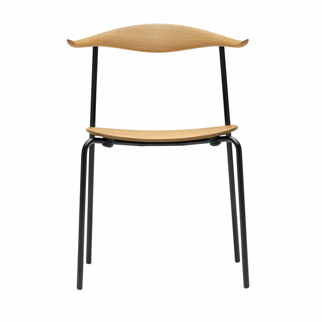 Carl Hansen & Søn Stuhl 'CH88T Eiche geölt, Schwarz pulverbeschichtet