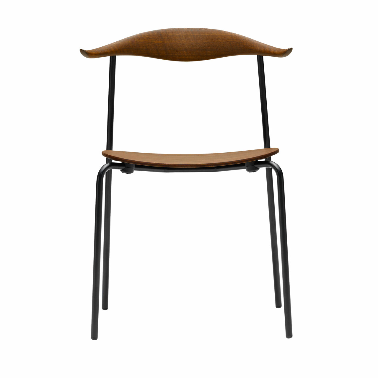 Carl Hansen & Søn Stuhl 'CH88T Eiche rauchfarbiges Öl, Schwarz pulverbeschichtet