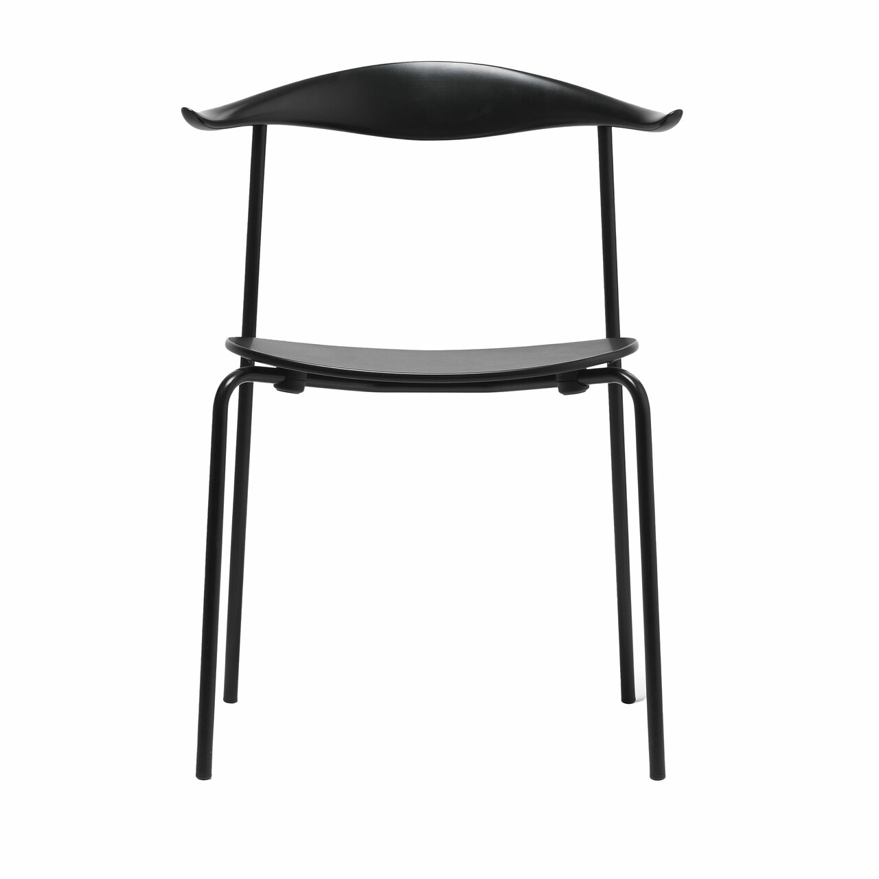 Carl Hansen & Søn Stuhl 'CH88T Eiche Black lackiert, Schwarz pulverbeschichtet