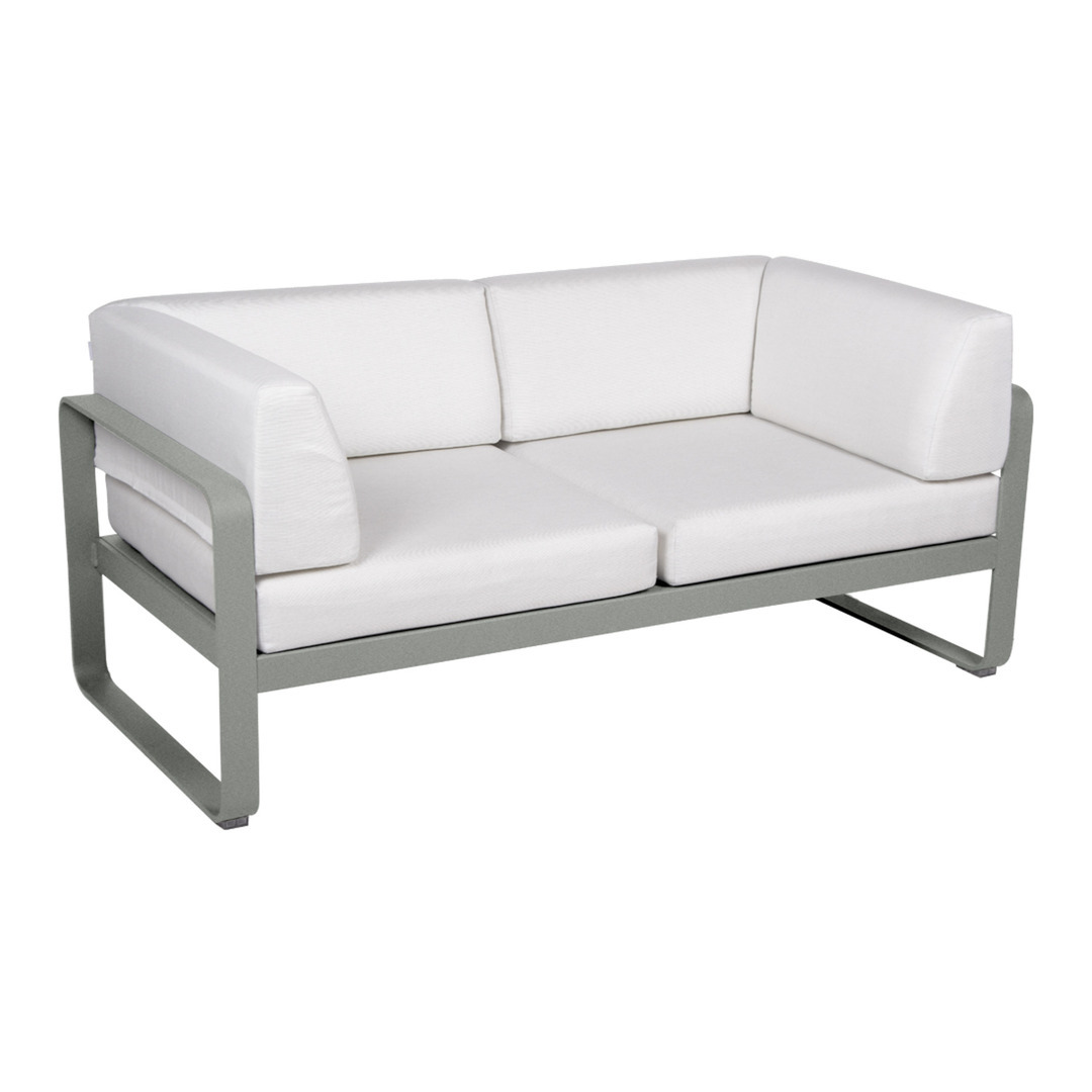 Fermob 2-Sitzer Club-Sofa 'Bellevie' Lapiligrau C7, Grauweiss 81