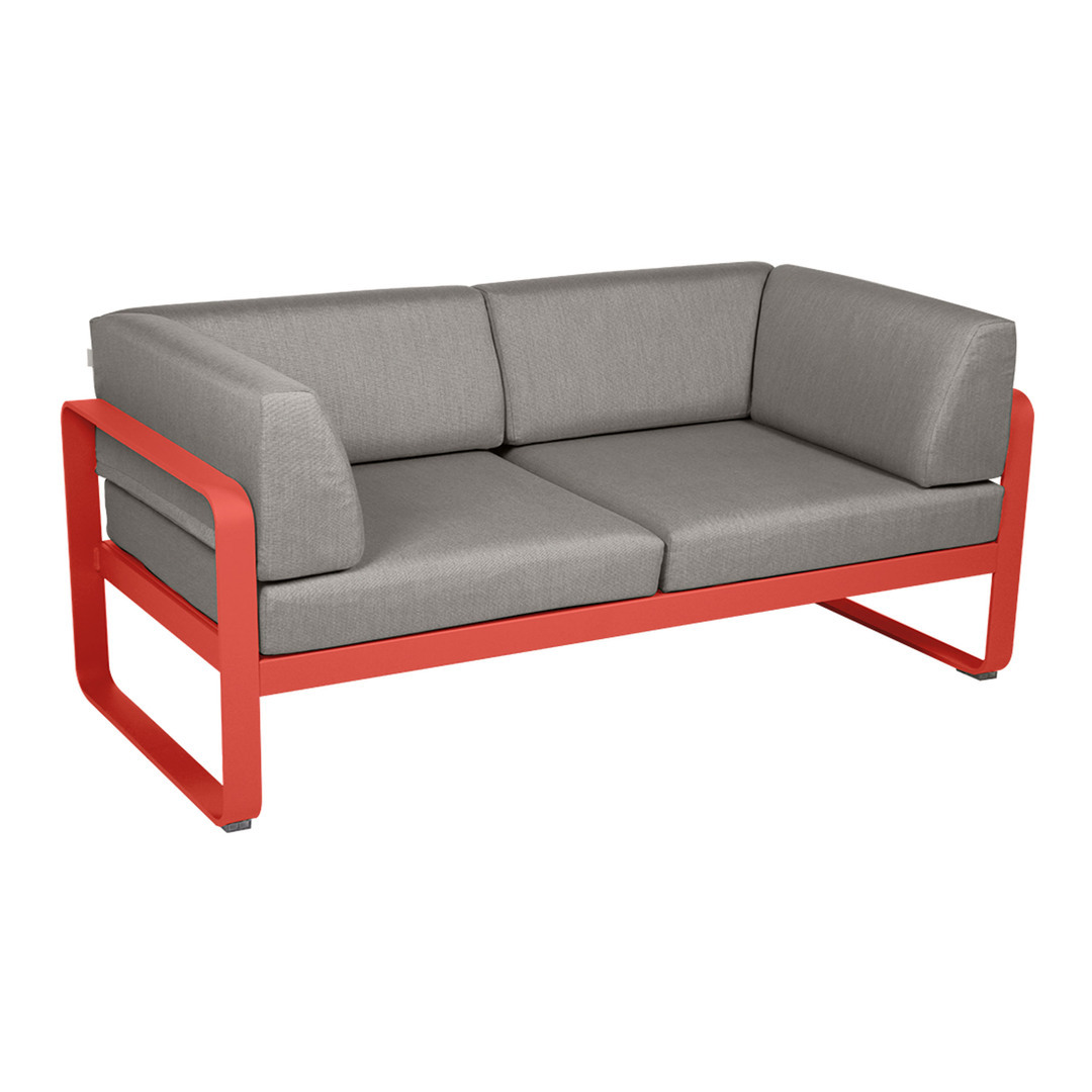 Fermob 2-Sitzer Club-Sofa 'Bellevie' Capucine 45, Taupe Grau B8