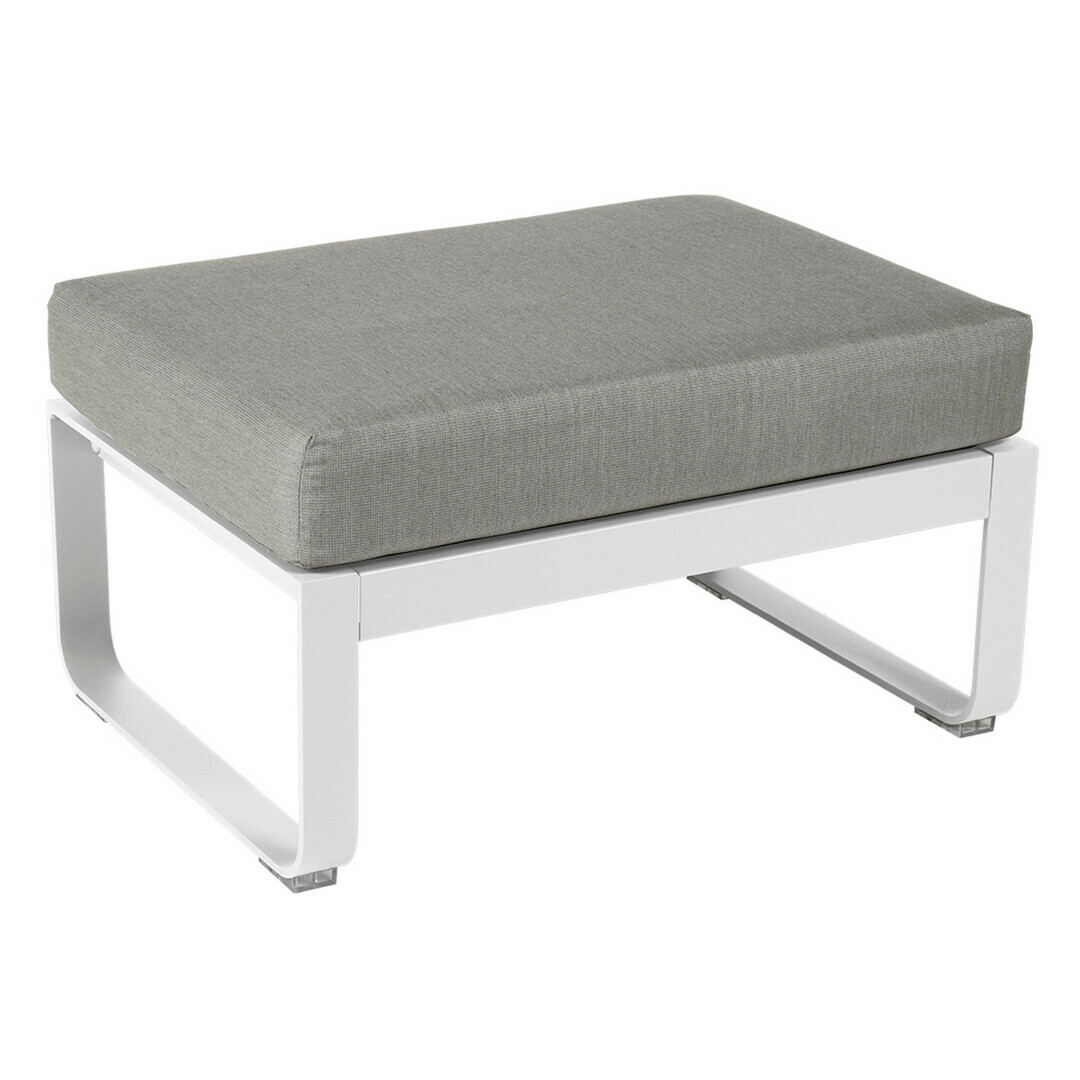 Fermob Polsterhocker 'Bellevie' Weiss 01, Taupe Grau B8