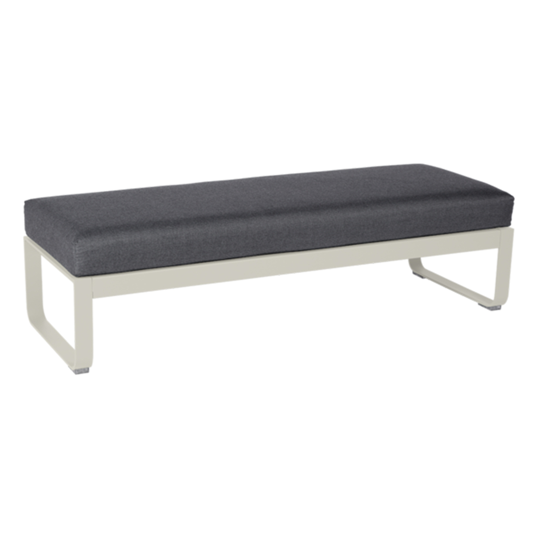 Fermob Bellevie 2-Seater-Ottoman Lehmgrau A5	, Graphitgrau A3