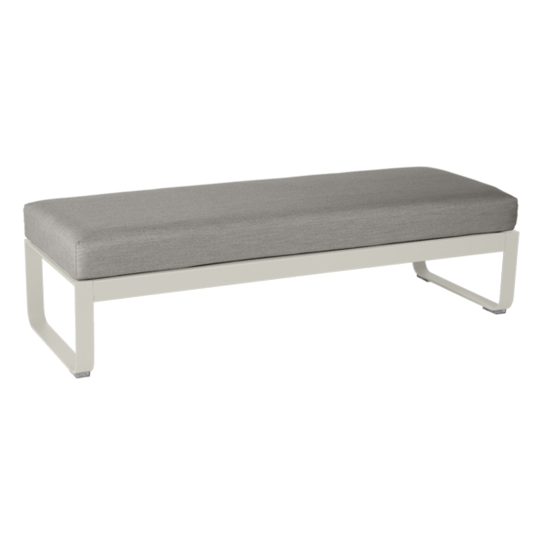 Fermob Bellevie 2-Seater-Ottoman Lehmgrau A5	, Taupe Grau B8
