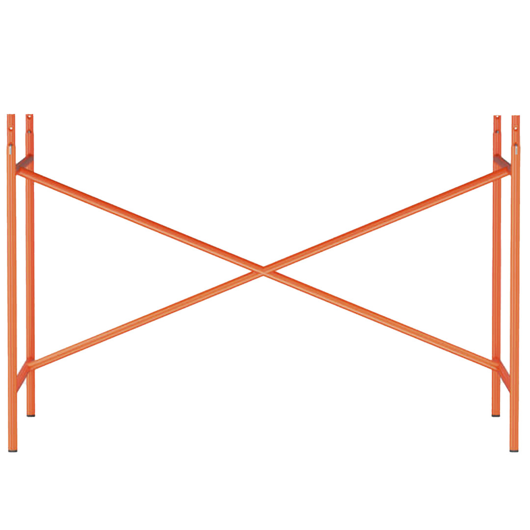 Richard Lampert  Tischgestell 'Egon Eiermann 1' Leuchtorange, 66 cm, Kreuzstrebe exzentrisch