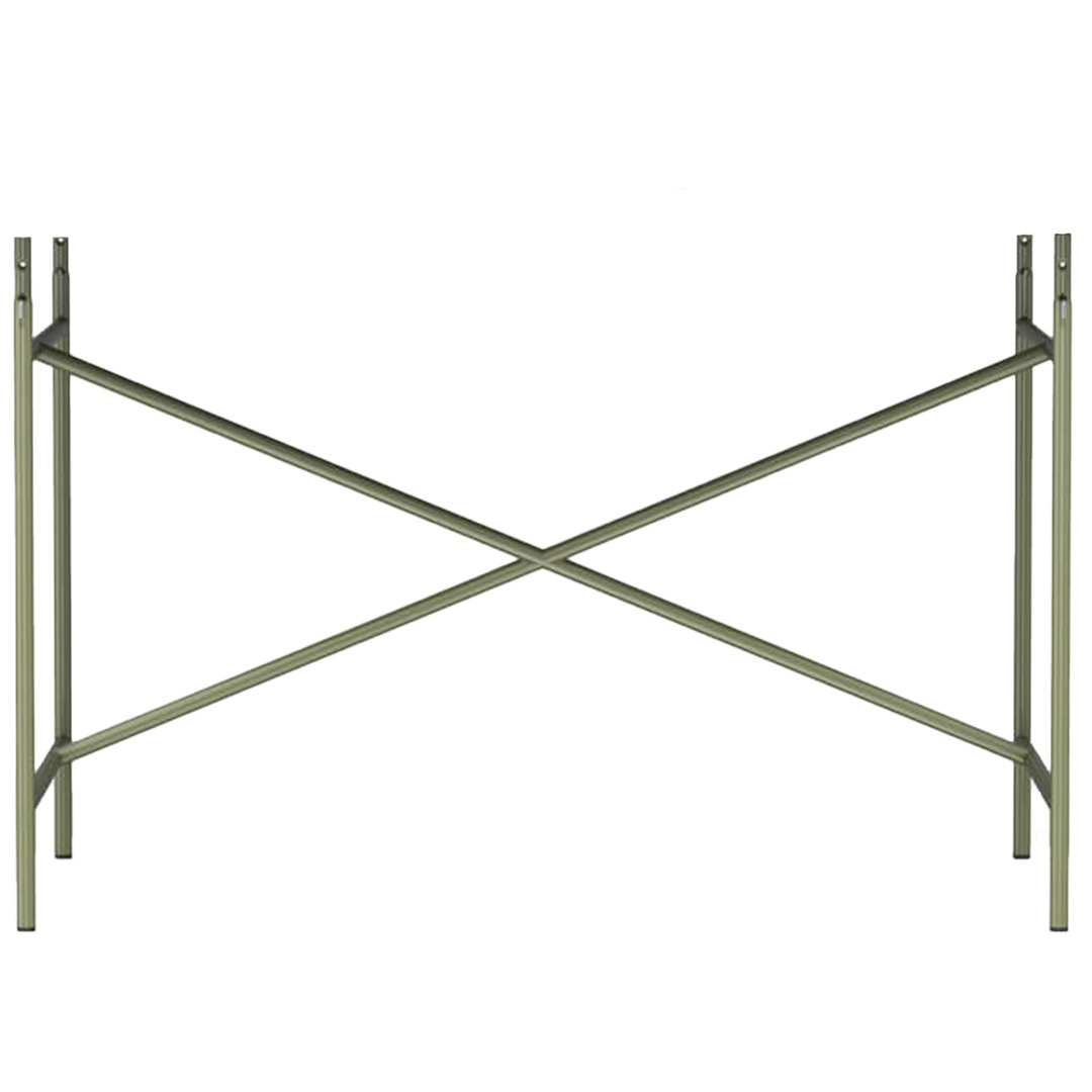Richard Lampert  Tischgestell 'Egon Eiermann 1' Olivgrün, 66 cm, Kreuzstrebe exzentrisch
