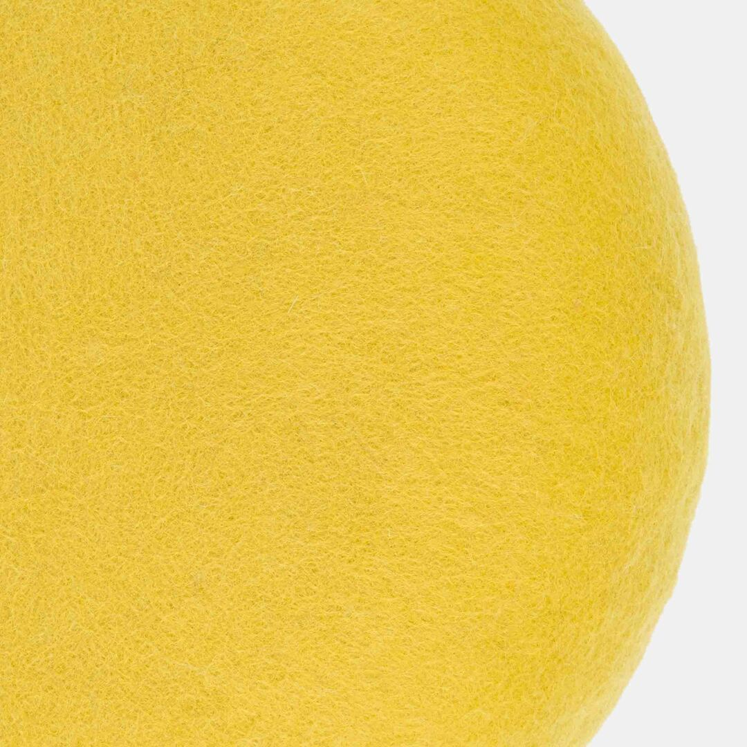 myfelt Filz Colour Pouf S Ø: 38 cm / H: 14 cm , Gelbgrün - Kata