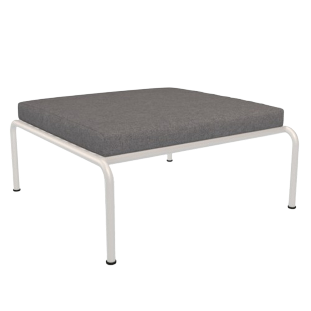 Houe Ottomane 'Avon' Muted White 08, Slate 64 - Sunbrella Heritage