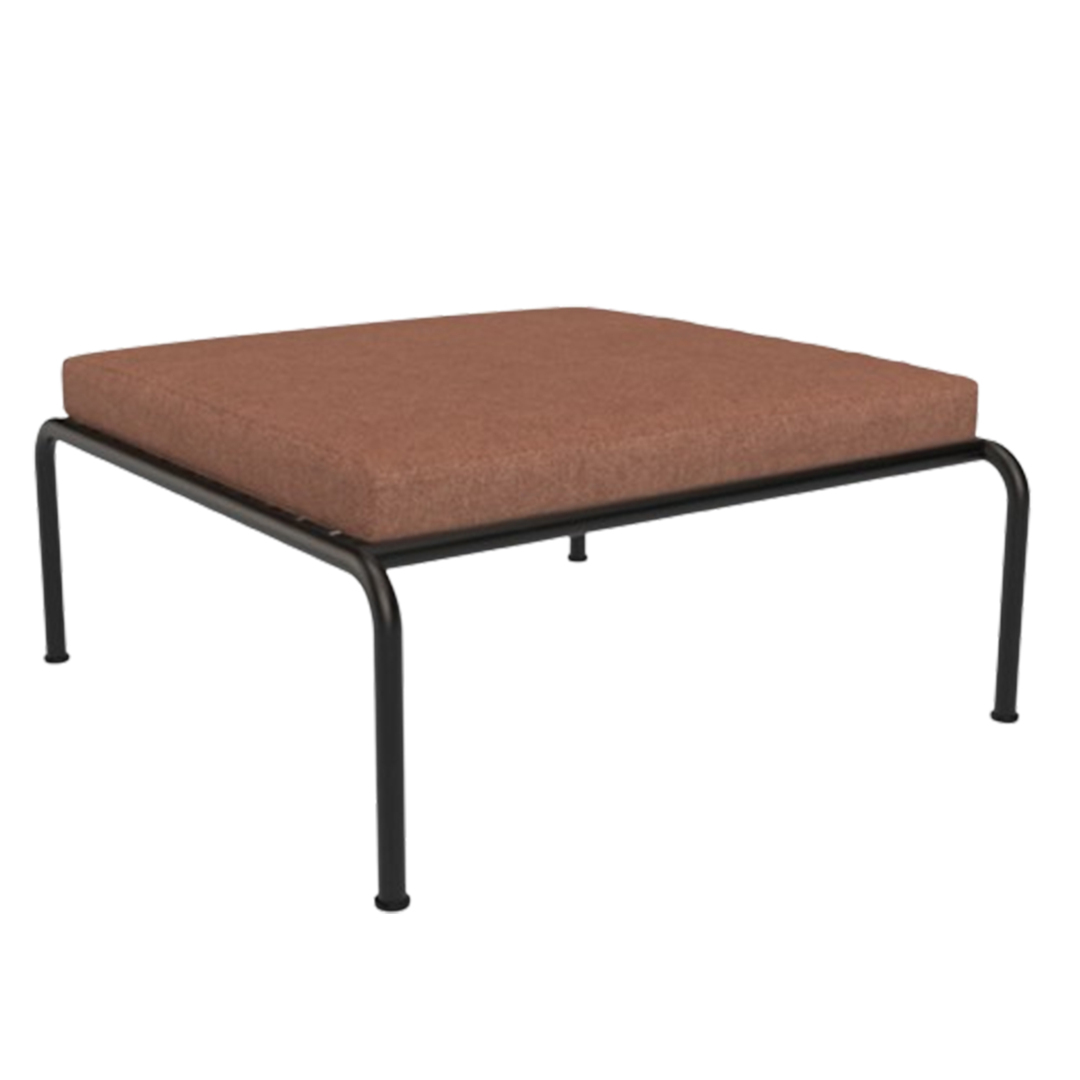 Houe Ottomane 'Avon' Schwarz 12, Rust 17 - Sunbrella Heritage