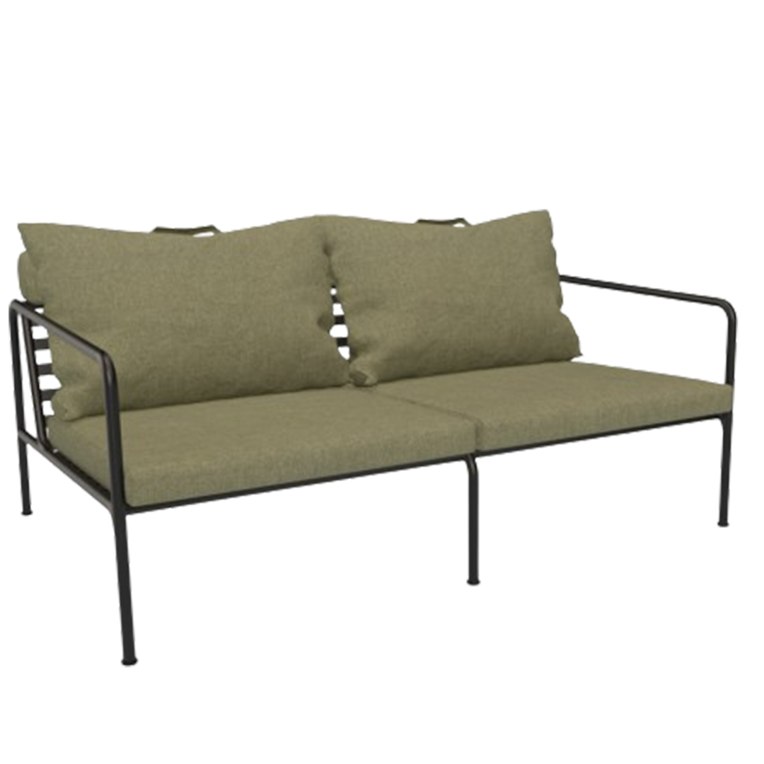 Houe Sofamodul 'Avon' Schwarz 12, Leaf 42 - Sunbrella Heritage