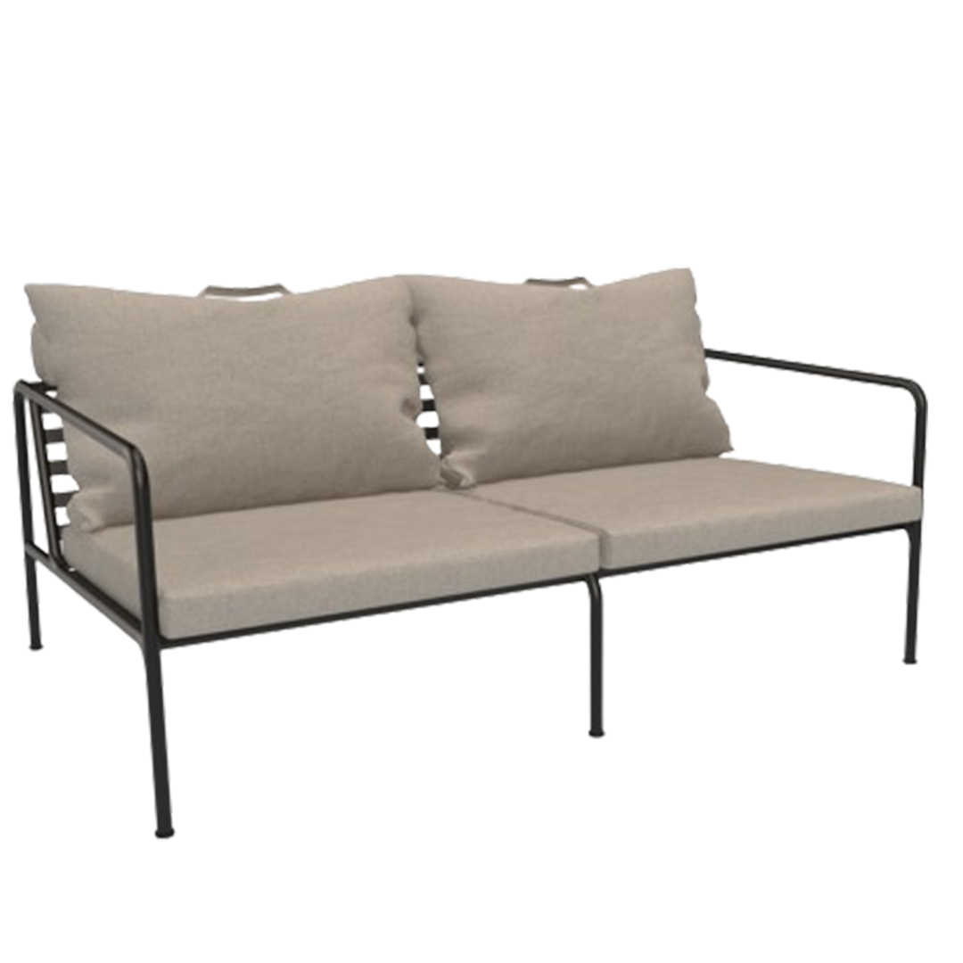 Houe Sofamodul 'Avon' Schwarz 12, Ash 92 - Sunbrella Heritage