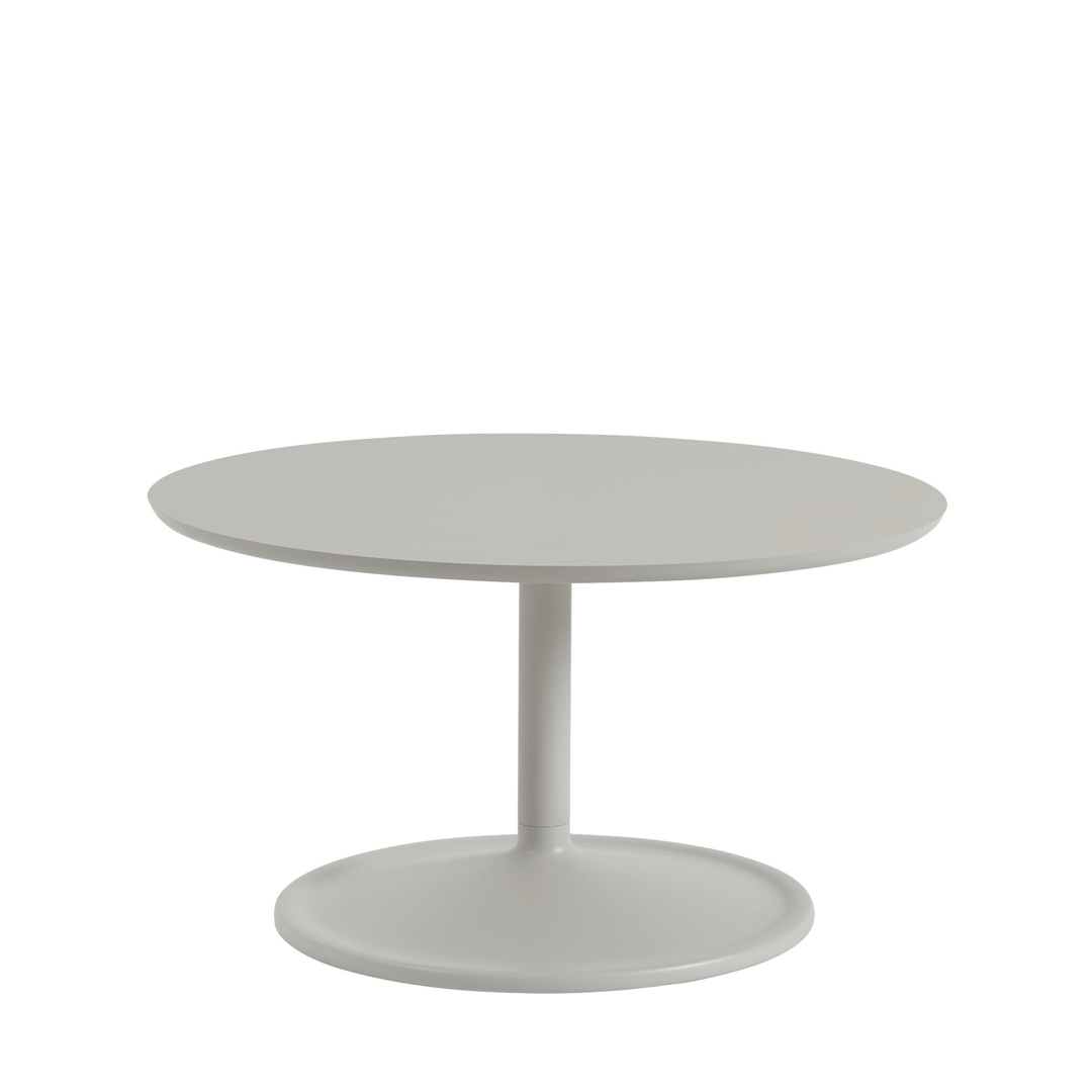 Muuto Soft Coffee Table Linoleum Grau / Grau, Ø: 75 cm