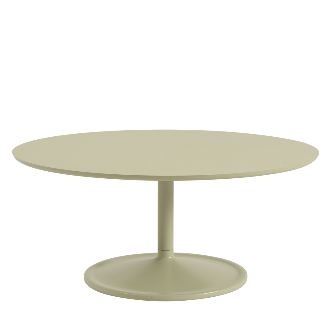 Muuto Soft Coffee Table Laminat Beige-Grün / Beige-Grün, Ø: 95 cm