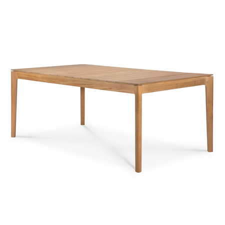 Ethnicraft Bok tisch für Draußen  B: 200 cm / T: 100 cm, Teak natural