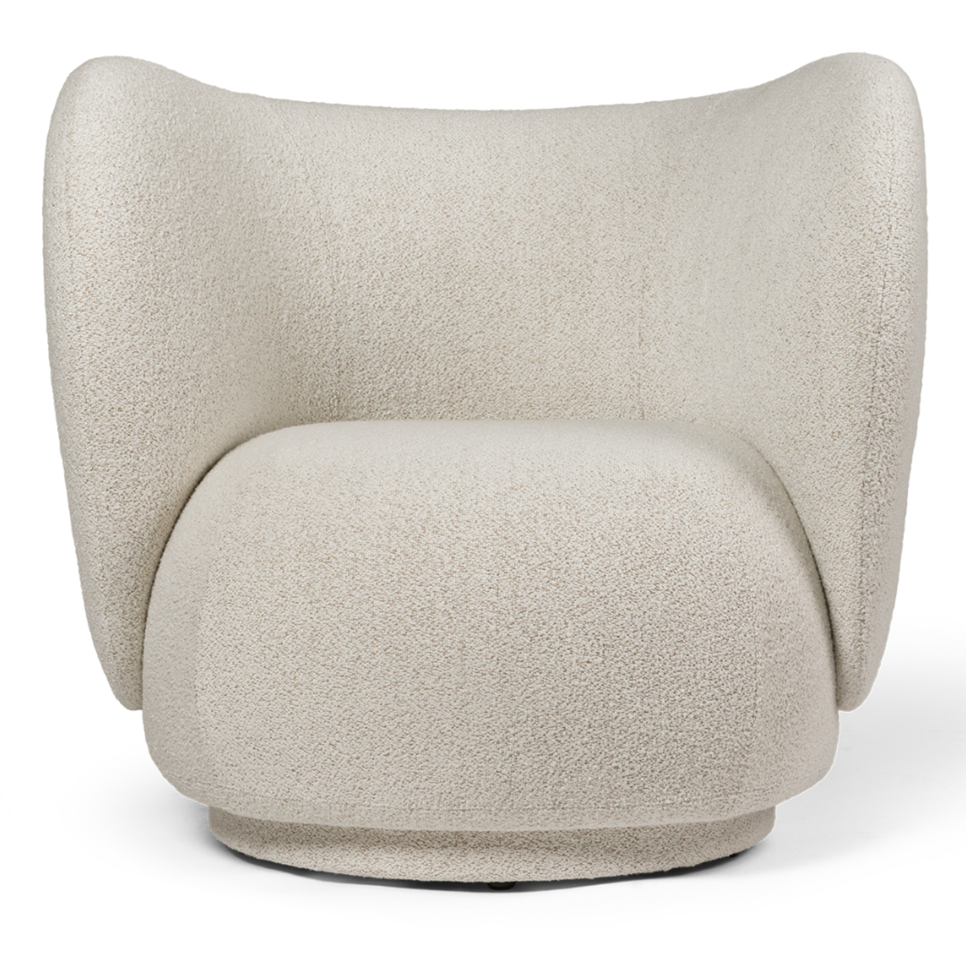 Ferm Living Loungesessel Rico Soft Bouclé von Ferm Living Off White