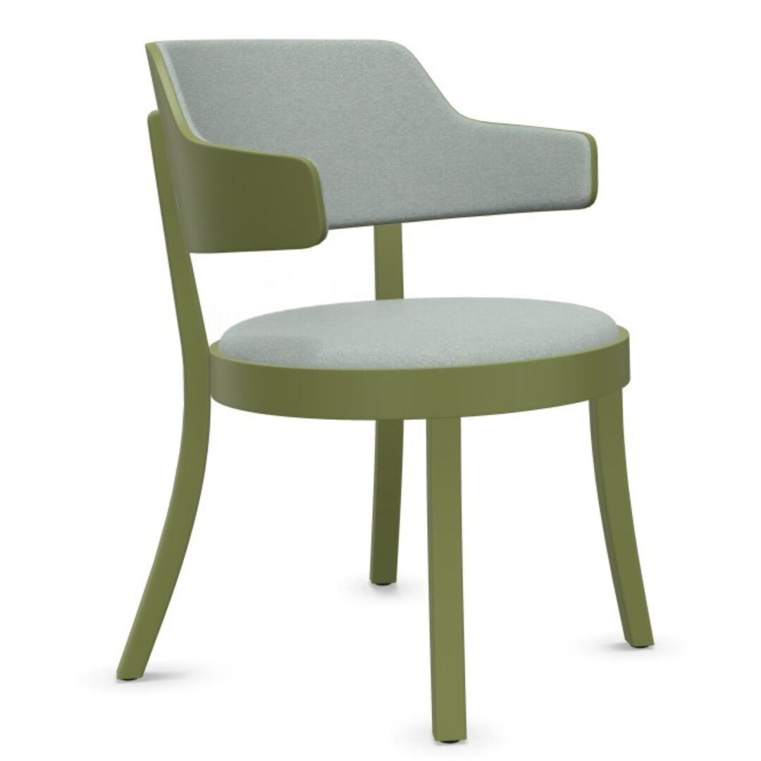Horgenglarus Pop-Up Seley Lounge Monochrom mit Sitz- und Rückenpolster von horgenglarus Filzgleiter, Buche Olive Antikmatt BD440AM - Rohi Cento Ray