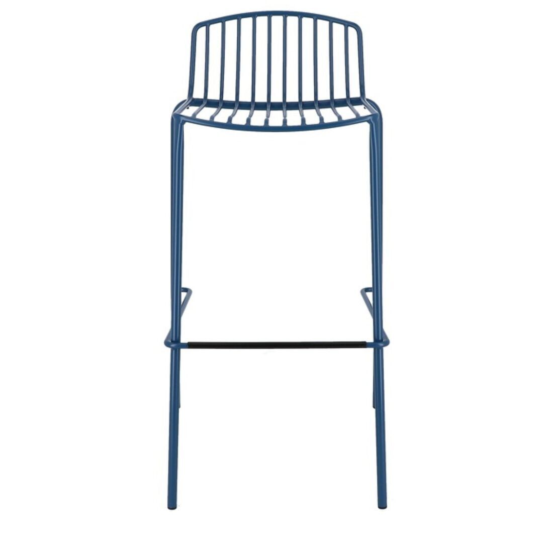Jan Kurtz Outdoor Barstuhl MORI von Jan Kurtz Blau, H: 94 cm / Sitzhöhe:75 cm 