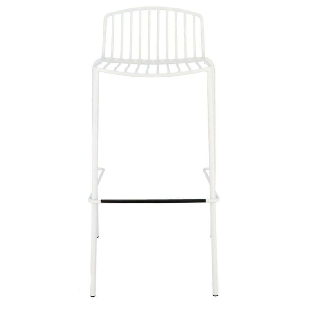 Jan Kurtz Outdoor Barstuhl MORI von Jan Kurtz Weiss, H: 94 cm / Sitzhöhe:75 cm 